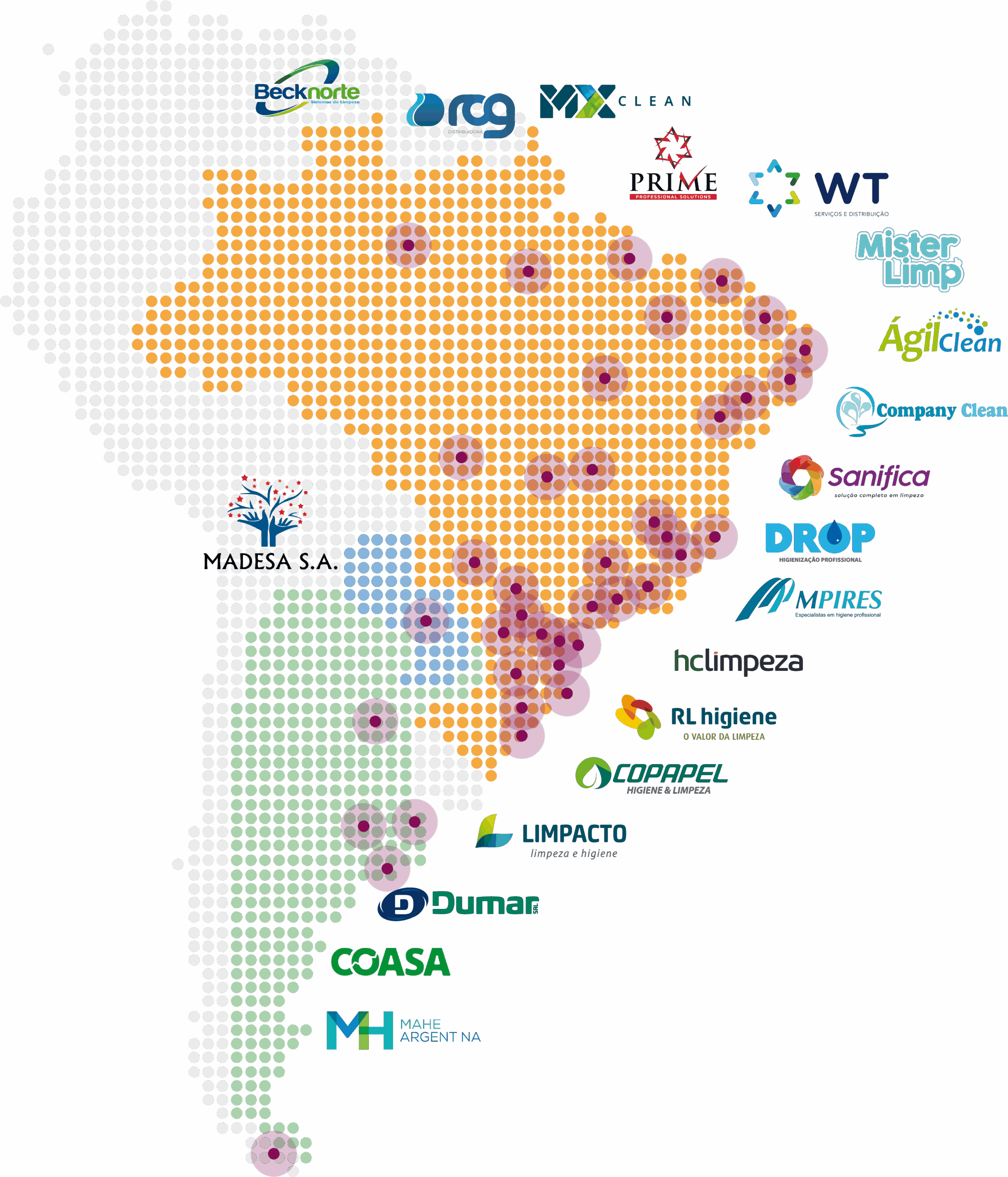 THE PROFESSIONAL HYGIENE AND CLEANING NETWORK OF SOUTH AMERICA